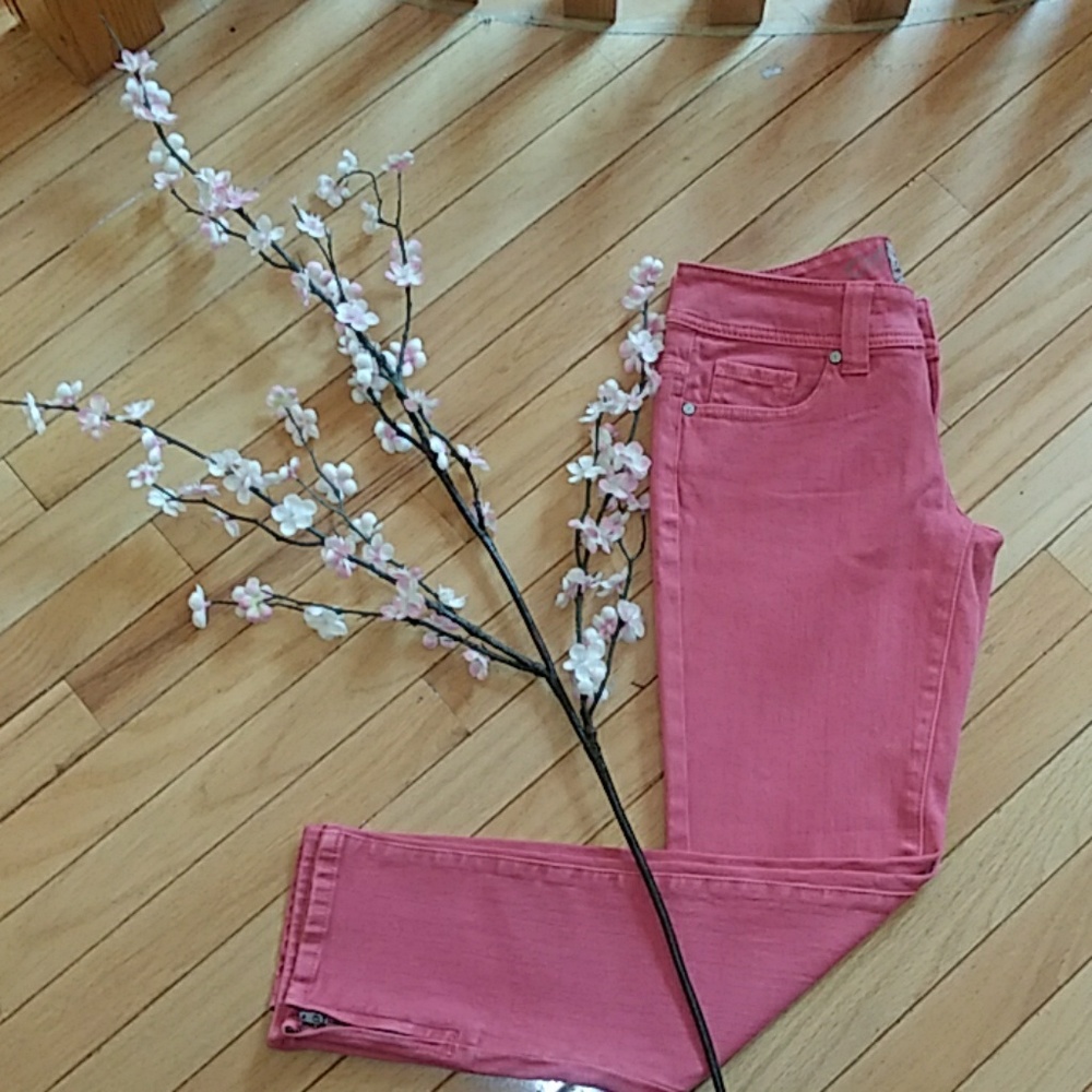 Coral Denim Jeans
